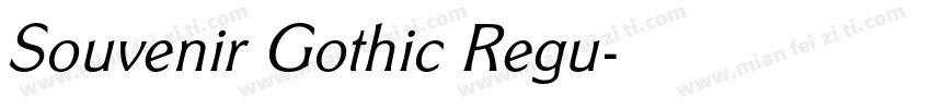 Souvenir Gothic Regu字体转换